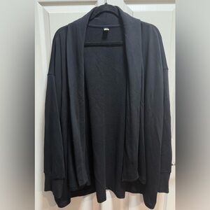 Old Navy Black Open Front Cardigan. Live-in French Terry 4X